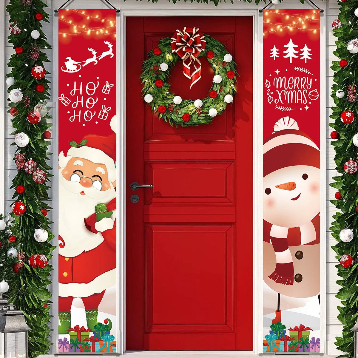 Merry Christmas Door Banner Decoration 2025